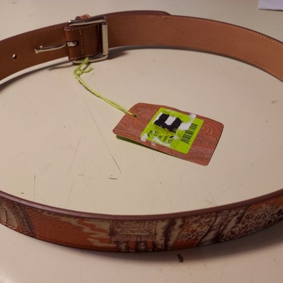 ETRO Cowboy Leather Belt ~ 80/32 NWT main image 4